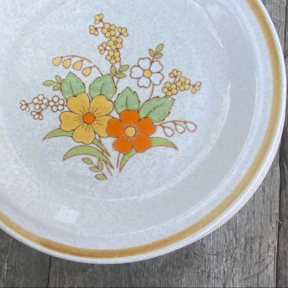 Vintage JcPenny Festive Floral Dinnerware Plates - Picture 4 of 6